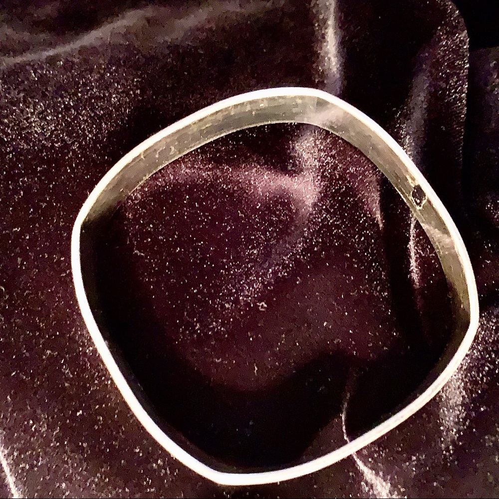 Solid Square Smooth Bangle Bracelet High Polished - image 4